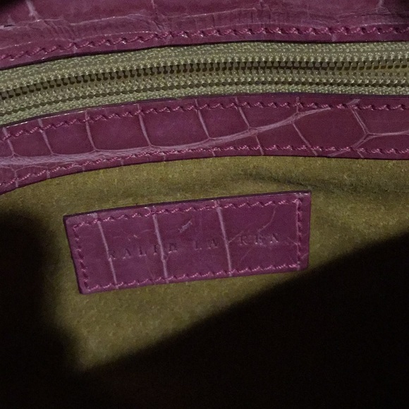 Ralph Lauren Ricky Id GENUINE alligator 🐊   chain handbag 👜 stunning - Picture 13 of 15